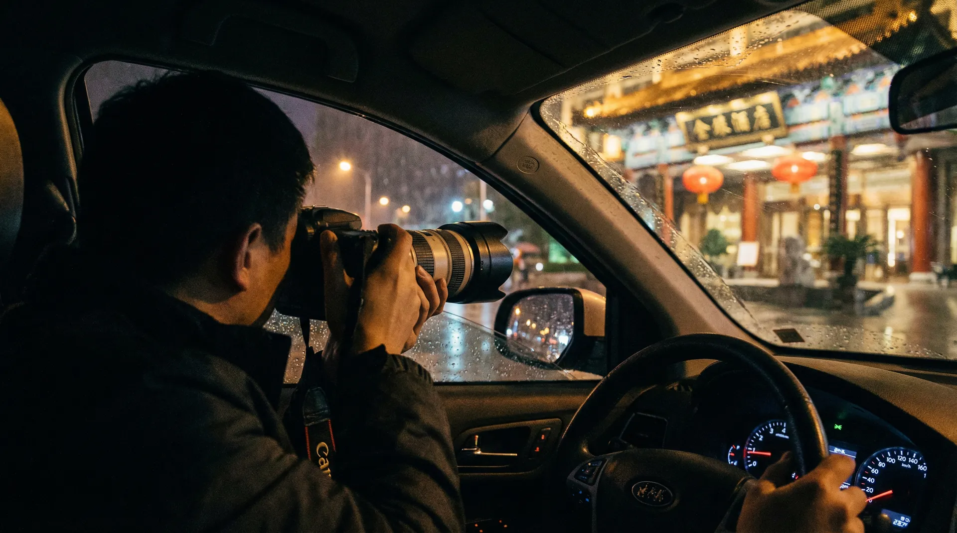 老汉推车 - 记者深夜跟踪拍摄明星行踪